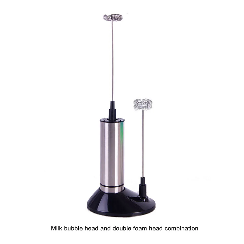 

Stainless Steel Kitchen Mixer Milk Frother For Soft Foam Powerful Whisk Portable For Coffee/Latte/Cappuccino Electric