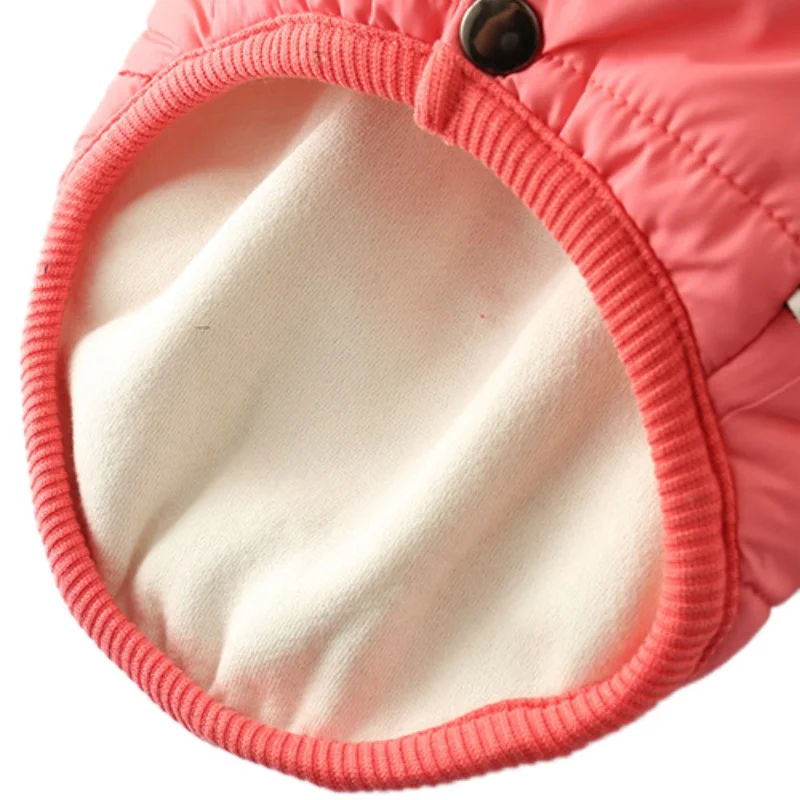 Зимняя одежда для собак ветрозащитная куртка маленьких с подкладкой щенков