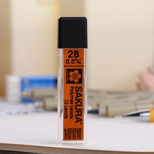 Японская Сакура 0,5 мм карандаш свинцовый набор механических карандашей 0,9 мм 5 шт 60 мм Специальный рисунок не легко сломать