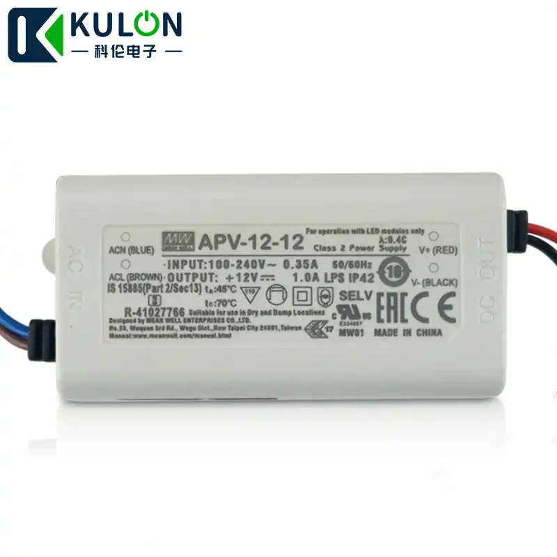 detail feedback questions about meanwell 12v 12w fans driver power