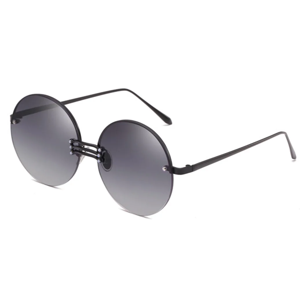 Female Retro Frameless Round Lens Sunglasses Brand Designer Ocean Color Gradient Sunglasses Ladies Club Eyewear UV400 Glasses Female Retro Frameless Round Lens Sunglasses Brand Designer Ocean Color Gradient Sunglasses Ladies Club Eyewear UV400 Glasses