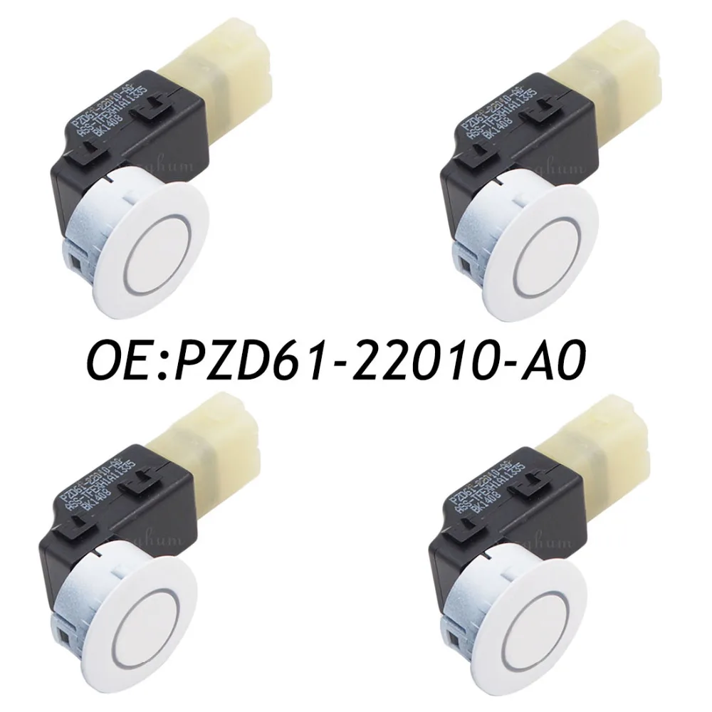 

4PCS PZD61-22010-A0 PDC Backup Reverse Object Parking Assist Sensor For Toyota PZD61-22010 White