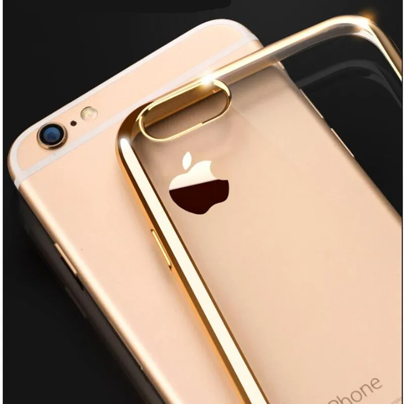 iphone 7 silicone case Fashion Rose gold Luxury Plating Case For iPhone X XS MAX XR Soft Clear TPU Cover For iPhone 12 6 7 8 plus ip 11 Pro MAX Coque iphone 7 waterproof case