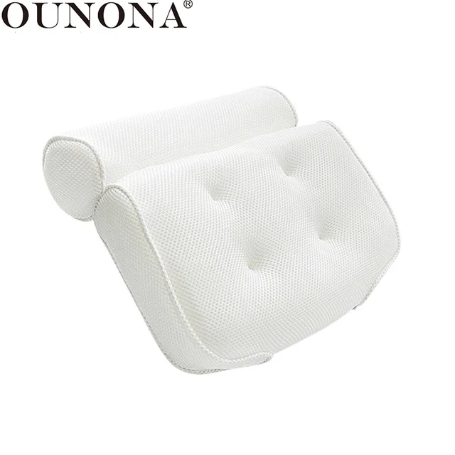 US 37 OFF Buy OUNONA Breathable 3D Mesh Spa Bath Pillow With Suction Cups Neck And Back Support Spa Pillow For Home Hot Tub