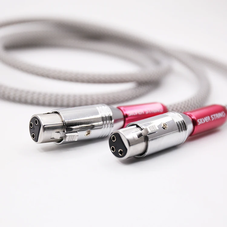 Hifi аудио посеребренный hifi XLR кабель xlr видео кабель|cable extension|rca to 2 rcarca cable extension |