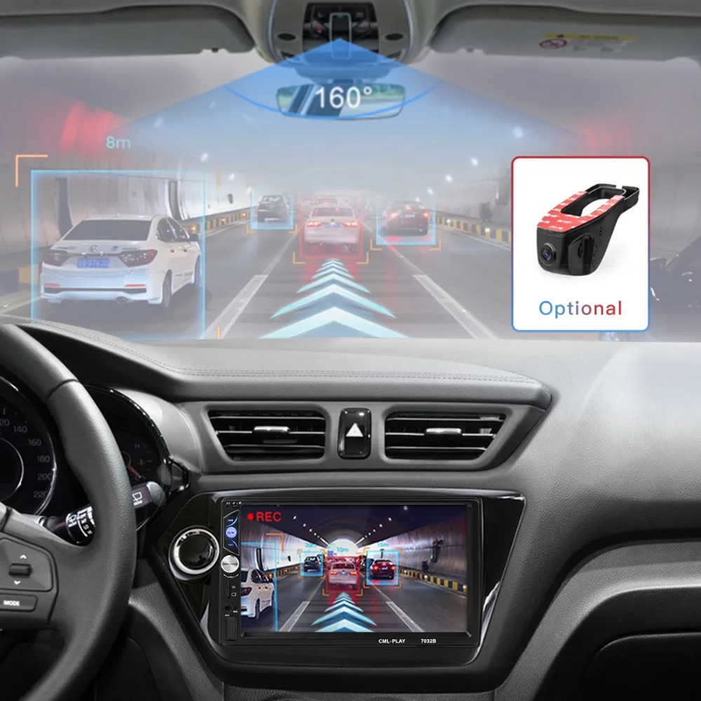 Flash Deal 7" 2din Car Radio DVD MP5 player Digital Touch screen Android Multimedia player Autoradio Support Rear camera wifi RDS AM GPS 9