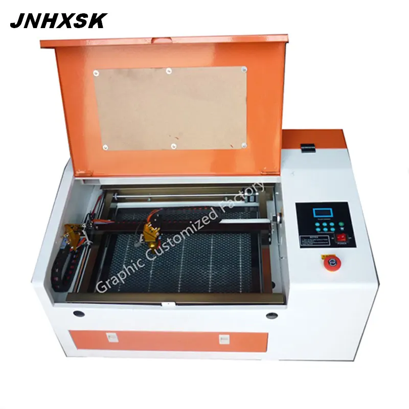 Лазерный гравировальный станок JNHXSK 50 Вт Co2 4030 м2 с ЧПУ лазерный резак 110 В/220 В