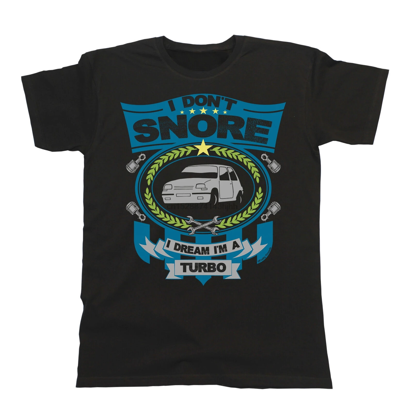 Футболка Herren Car-I't snore I dream I'm a TURBO Renault 5 GT Classic Retr | Мужская одежда
