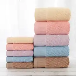 2019 Новое Хлопковое полотенце для мытья домашнего взрослого кухонное полотенце большой сплошной цвет длинный штапель хлопок абсорбирующий
