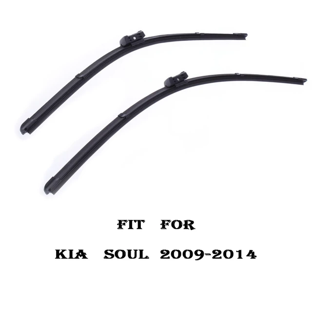 CNparts Car Windshield Rubber Front Wiper Blades Arm Kit For Kia Soul 2009 2014 Windscreen