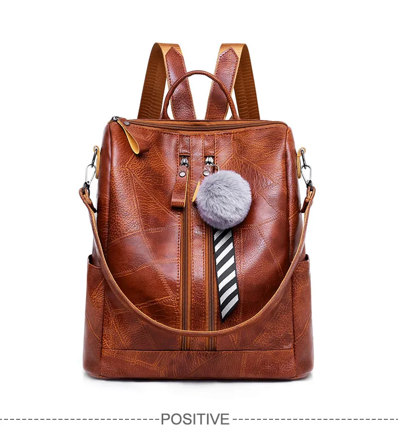 Винтажный большой женский рюкзак коричневая кожаная сумка на плечо для девочек-подростков Рюкзаки Женские многофункциональные дорожные сумки Новинка XA171H