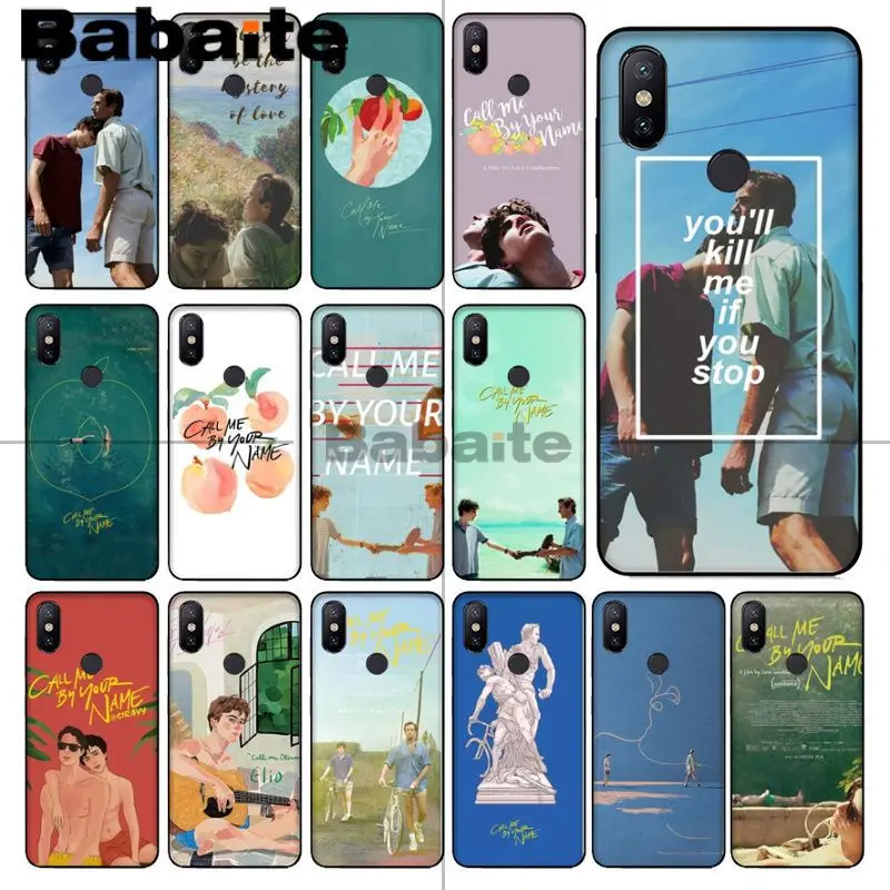 Babaite Call Me by Your Name Novelty Fundas Phone Case Cover For redmi 5plus 5A 6pro 4X note5A note4x note6pro 6A | Мобильные