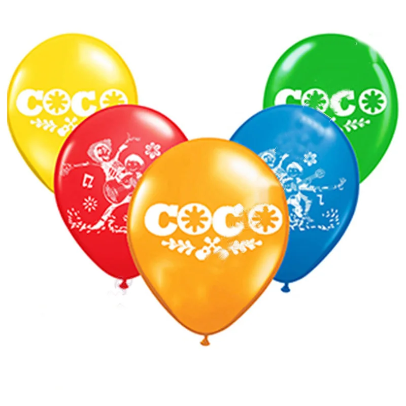 10pcs Game Roblox Pixar Movie Coco Miguel Cartoon Latex Balloons Action Figure Toy Children Birthday Party Decoration Gift - 