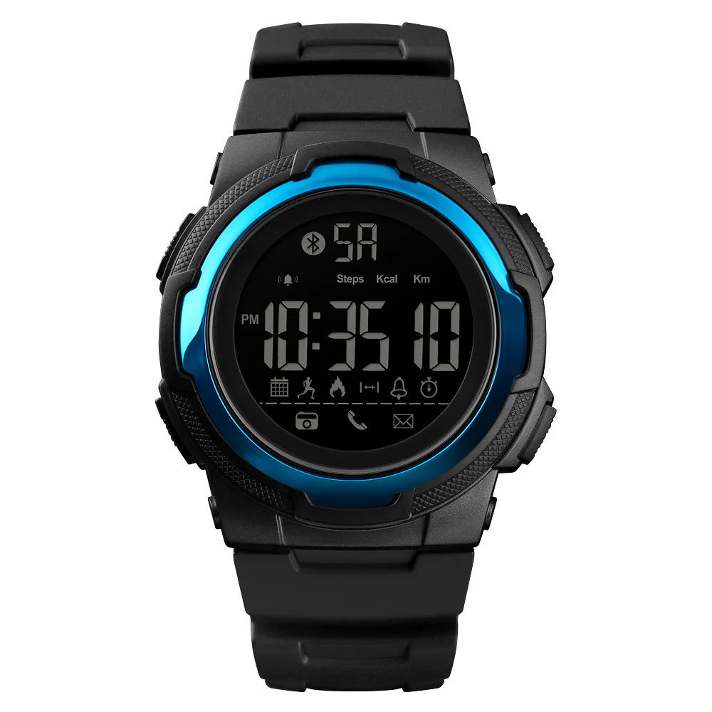 

SKMEI Bluetooth Waterproof Alarm Date Sport Digital LED Backlight watches High Quality Clock Wrist watch Relogio Masculino gift