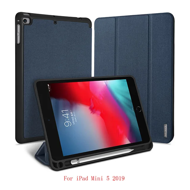 For iPad Mini 5 DUX DUCIS флип чехол для iPad Mini 5 Смарт TPU+ PU кожа чехол для планшета iPad Mini 5 Mini5 Mini 4 с пеналом - Цвет: For iPad Mini 5