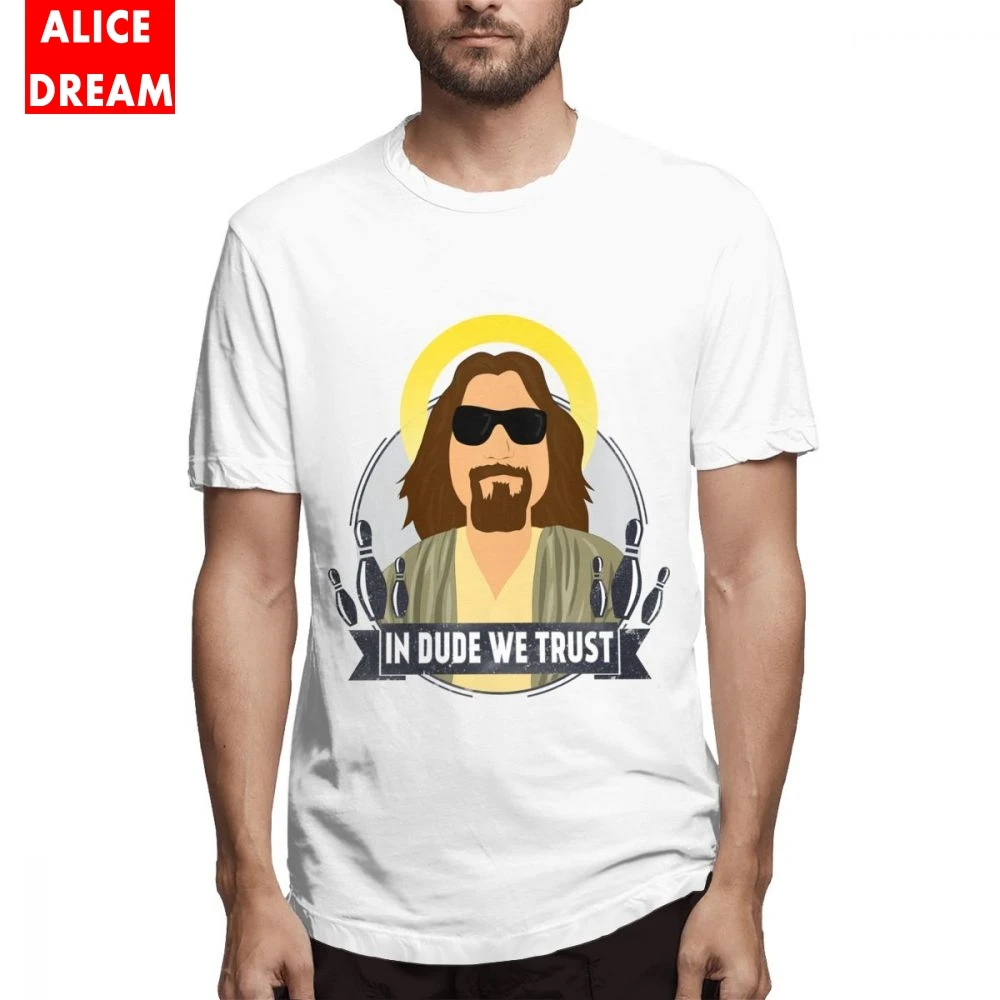 Футболка In Dude We Trust Jeff Bridges The Big Lebowski Coen Brothers футболка высокого качества из 100%