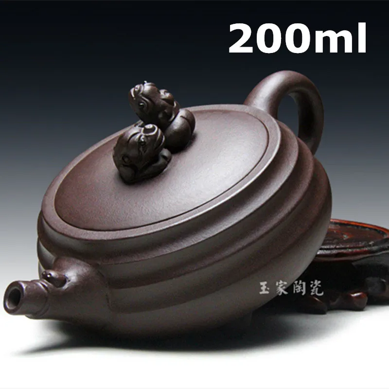 2015 Authentic Chinese Zisha Teapot Kung Fu Tea Clay Ore Brave Dragon Special Offer Tetera All Handmade Tea Pot 200ml Wholesale