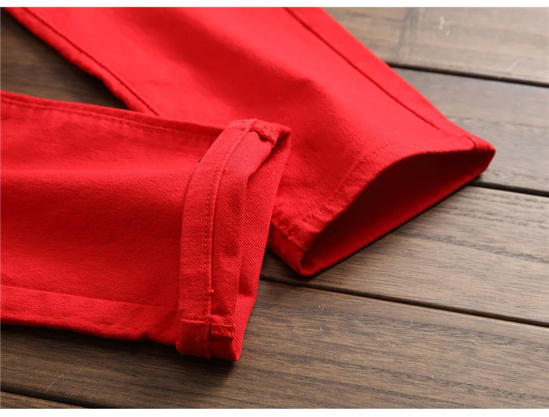 Sokotoo для мужчин Феникс Вышивка slim fit рваные джинсы мода контраст цвет джинсы с пэчворком Черный Армейский зеленый красный