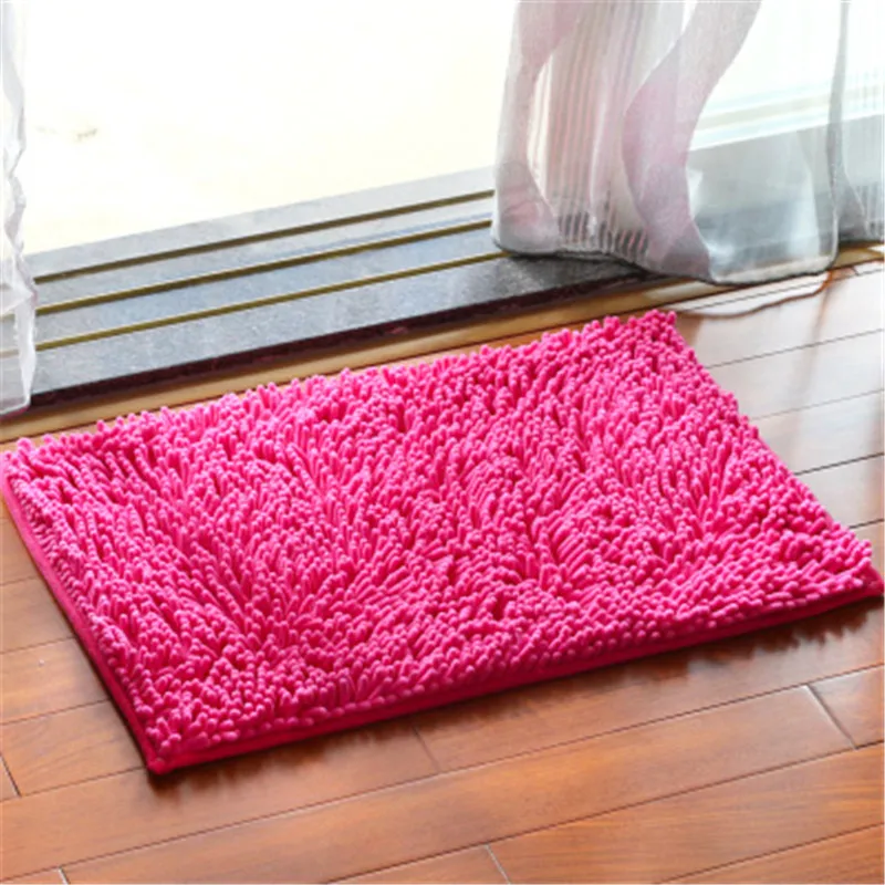 1Pcs Fashion Non-slip Mat Microfiber chenille bath mat rugs and carpets for living room bedroom floor mats bathroom door mat