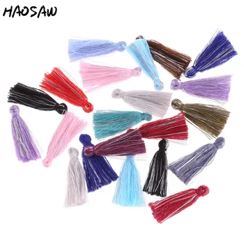 

30MM 50Pcs/Lot Colorful Earrings Tassels Charm Bursh Tassel For DIY Handmade Jewelry/Accessories Design/Embellishments Findings