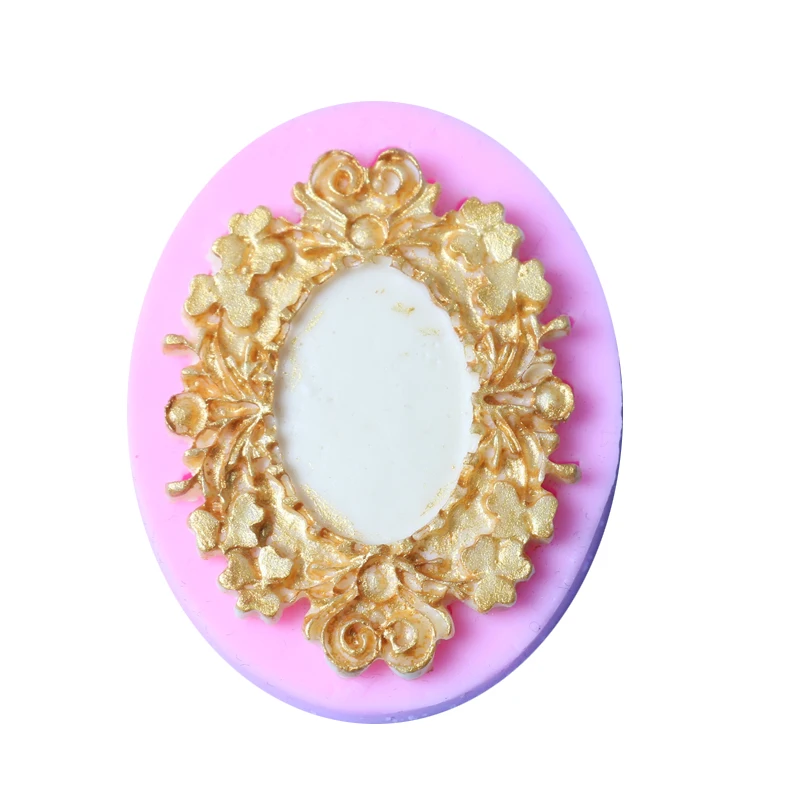 Свадебные винтажные Цветочные рамки силиконовые формы Sugarcraft Инструменты для