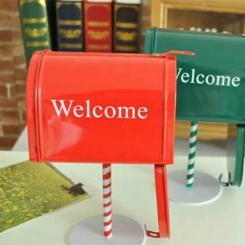 

Candy Style Mailbox photo props/home decoration Mailbox with stand/ Storage for Letter Box /greeting /post card