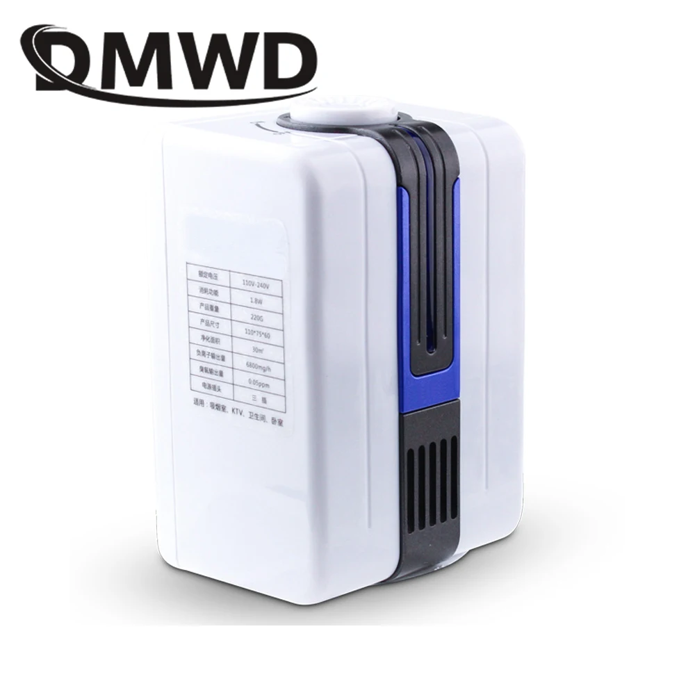 DMWD мини Электрический очиститель воздуха отрицательный ионный Озонный генератор ионизатор кислородный бар озонатор дыма пыли чистого