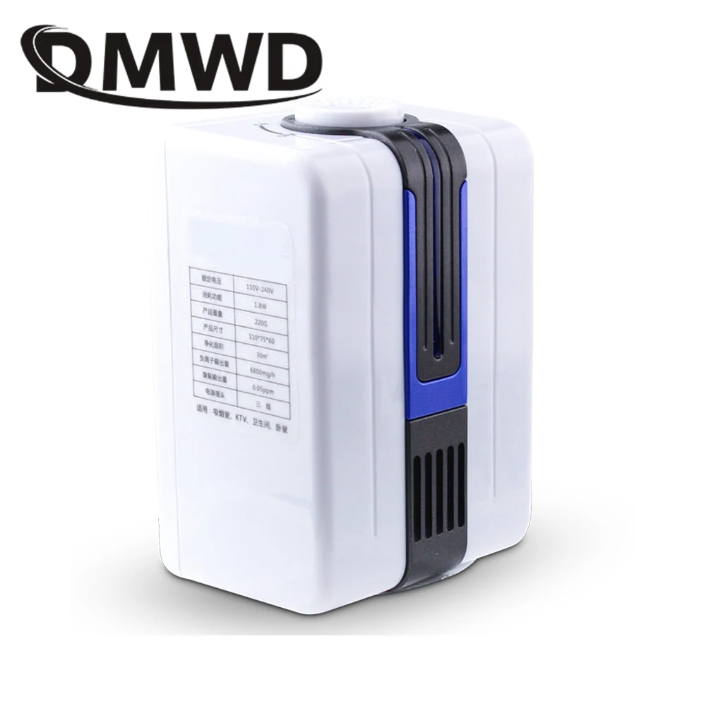 

DMWD MINI Electric Air Purifier Negative Ion Diffuser Anion Generator Ionizer Oxygen Bar Smoke Dust Cleaner Deodorizer 110V 220V