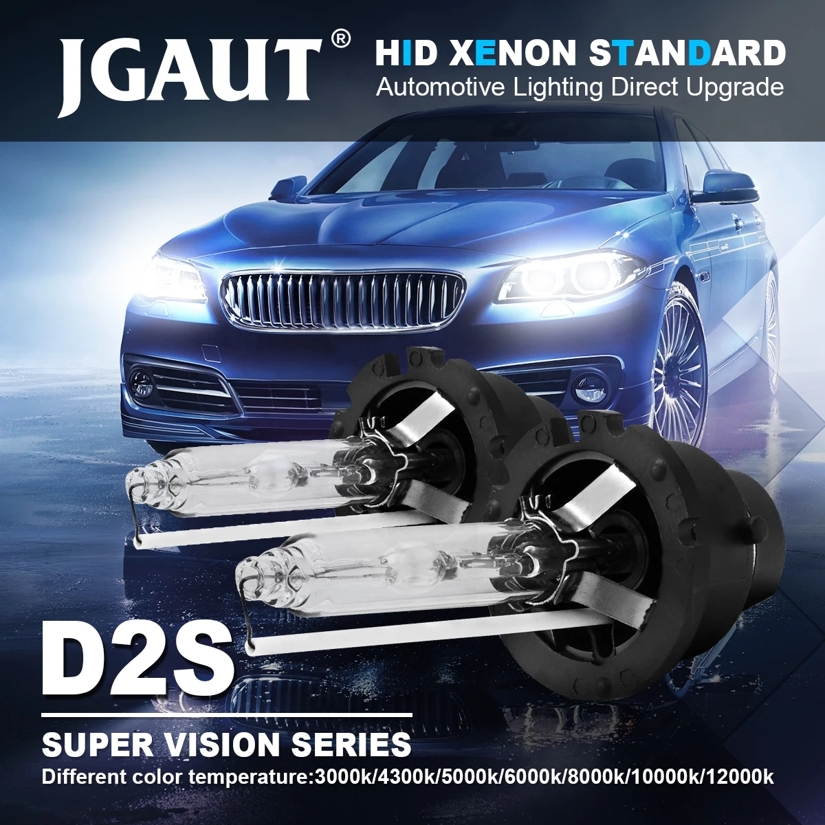 

JGAUT 2 Pieces HID Xenon Headlight Blub D1S D1R R2S D2R D3S D3R D4S D4R Car Light Headlamp Blub 12V 35W