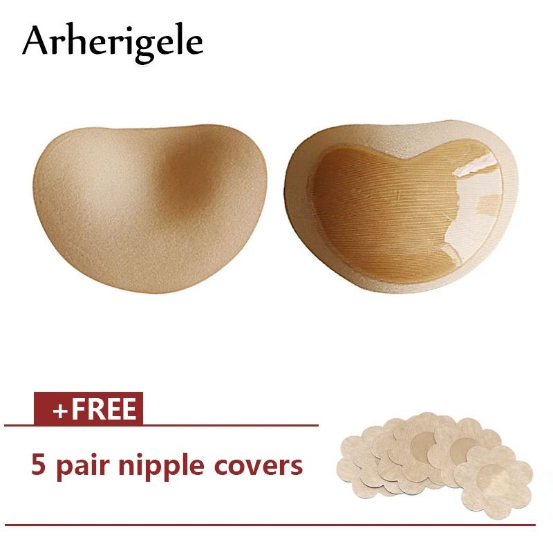 Arherigele Silicone Pads Self Adhesive Breast Pasties Nipple Cover Push