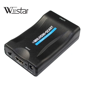 

1080p HDMI to Scart converter kabel with power supply for PS4 DVD ect to old TV with scart