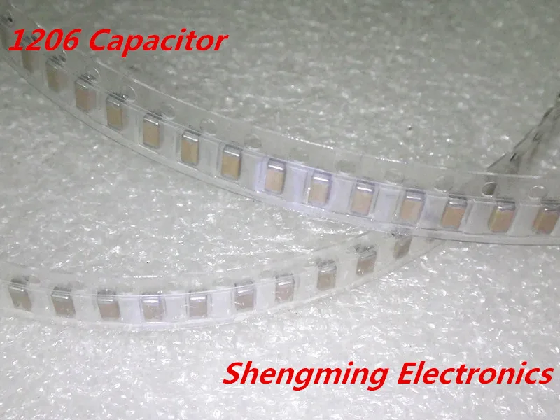 100 шт 1206 474K 0 47 мкФ 16В 10% чип SMD керамический конденсатор | Электронные компоненты и