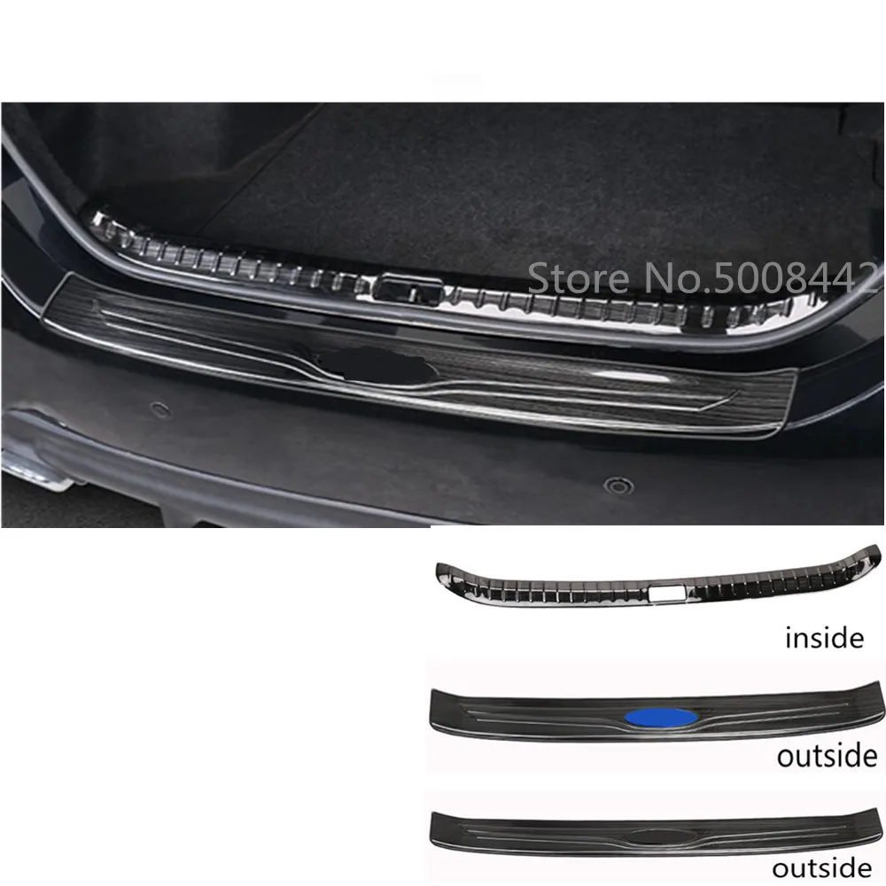 

For Toyota Corolla Altis 2017 2018 2019 car inside rear bumper trim plate inner outside frame trunk pedal threshold