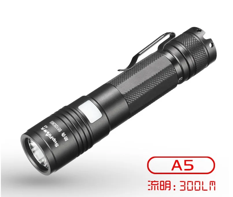 

SupFire A5 Rechargeable flashlight CREE XPE 5 modes 18650 battery Mini portable LED flashlight