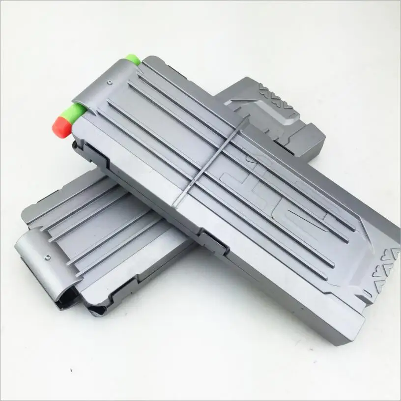 

12 Reload Clip Magazines Round Darts Replacement Plastic Magazines Toy Gun Soft Bullet Clip Orange For Nerf N-Strike