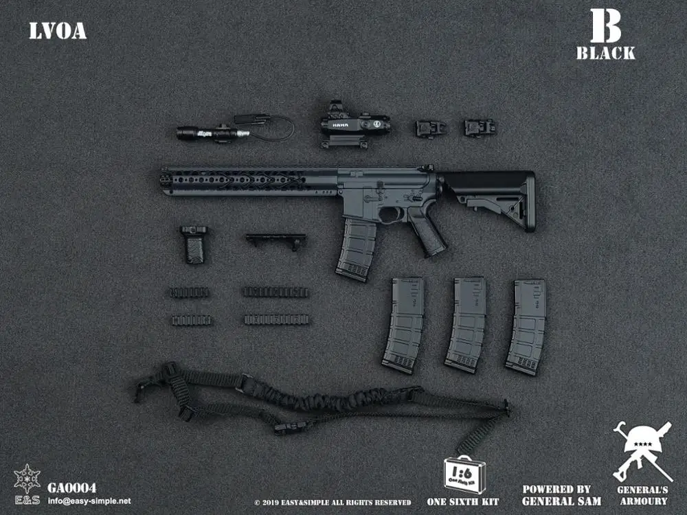 Scale 1/6 Model Weapon Toys 1/6 GENERAL gun model Weapon Set II model guns for 12 inches Military Action Figure
