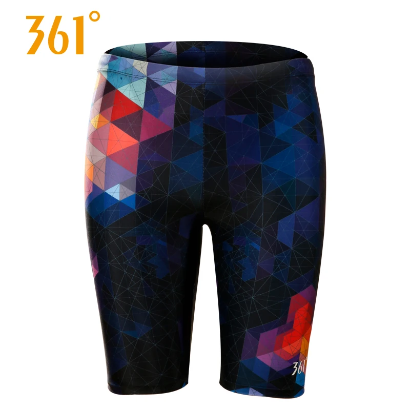 361 Mens High Quality Athletics Swim Trunks Sports Beachwear Quick Dry Pool Swimming Shorts Elastic Tight Board Shorts Plus Size