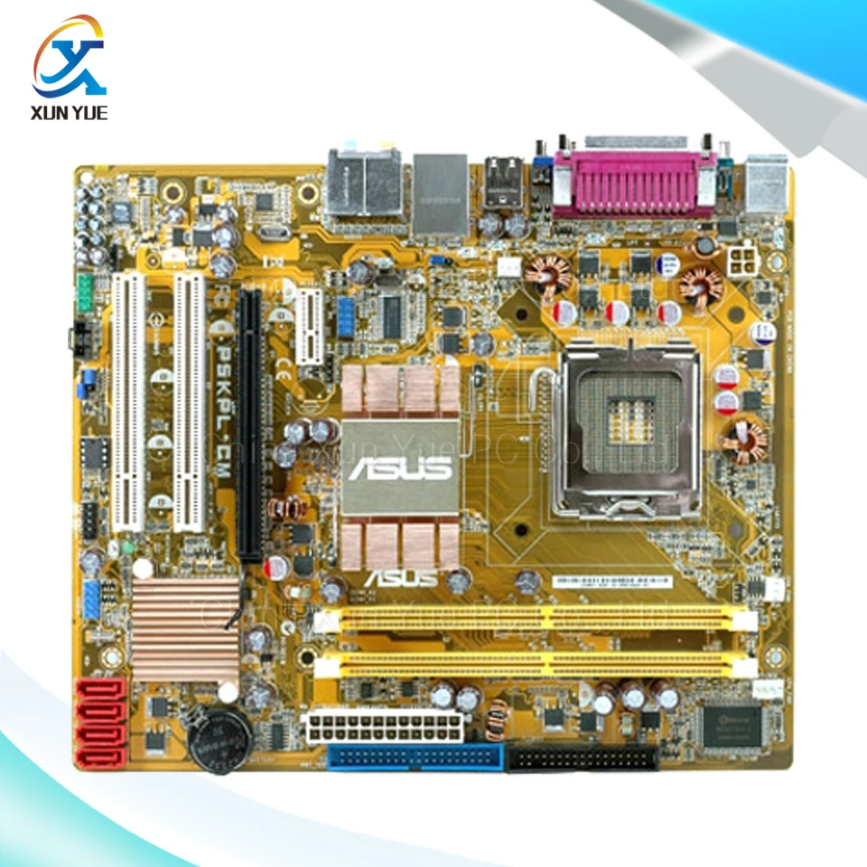 P5KPL-CM Original Used Desktop Motherboard Intel G31 Socket LGA 775 DDR2 4G SATA2 USB2.0 Micro ATX intel g31 micro atx lga 775 ddr2 computer motherboard blue silver