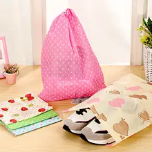 1PCS Colourful Portable Shoes Bag Travel Storage Pouch Drawstring Dust Bags