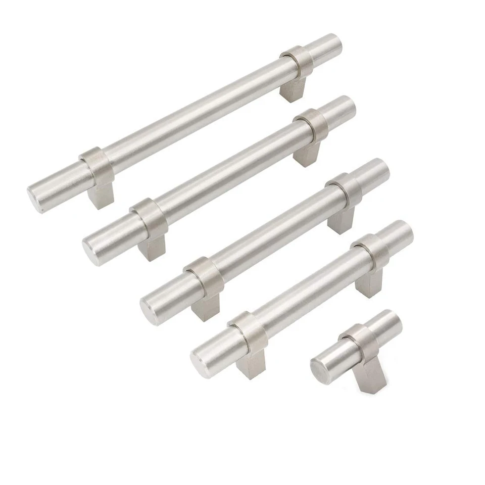 Goldenwarm 30-Pack Brushed Nickel Cabinet Pulls – 6 1/4\" Hole Center, Stainless Steel Handles For Kitchen & Drawers - View #11