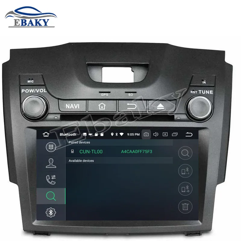 Perfect NaviTopia 8inch 4GB RAM 64GB ROM Octa Core Android 9.0 Car DVD Player For Chevrolet  S10/Isuzu D-Max 2013-2014 Radio Audio 18