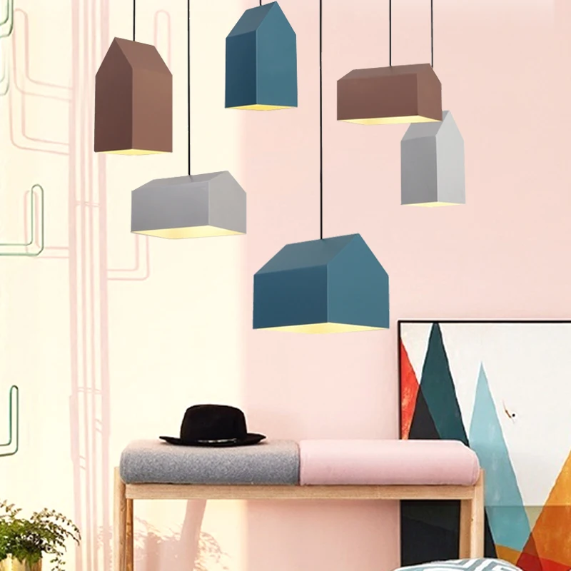 Creative House Pendant Light Indoor Lighting Nordic Contemporary Pendant Lamp Hanging Pendant Lighting Fixture For Home Restaurant (15)