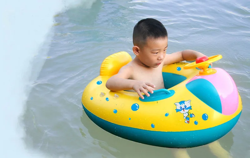 Новые детские плавательный лодка надувная детей кольцо тент лодки игрушки