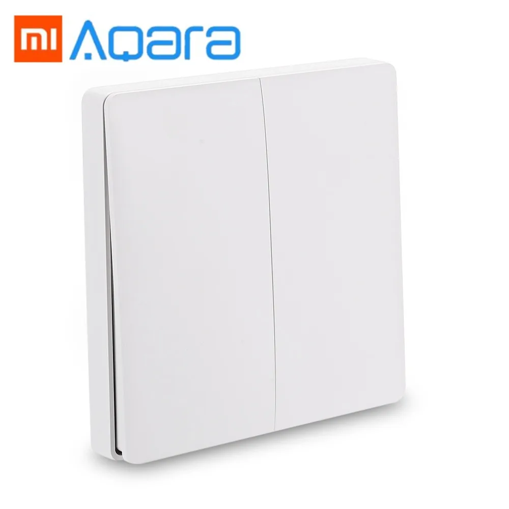 

Xiaomi WXKG02LM Aqara Smart Light Switch Wireless Version Double Key Wall Switch for Home Smart Switch Device