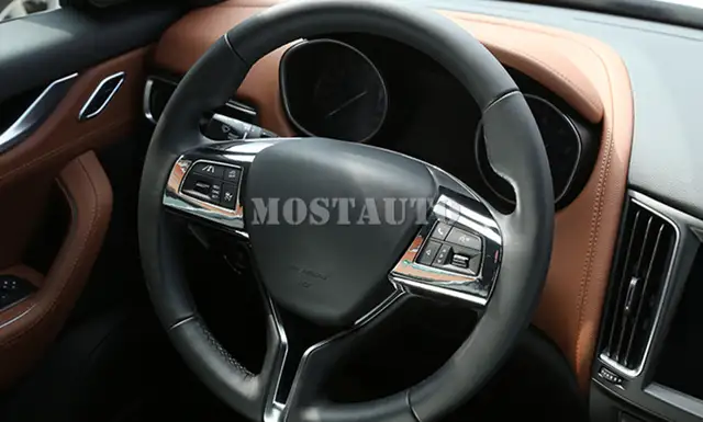 Us 25 24 12 Off For Maserati Ghibli Quattroporte Interior Steering Wheel Button Frame Cover 2014 2018 2pcs In Interior Mouldings From Automobiles