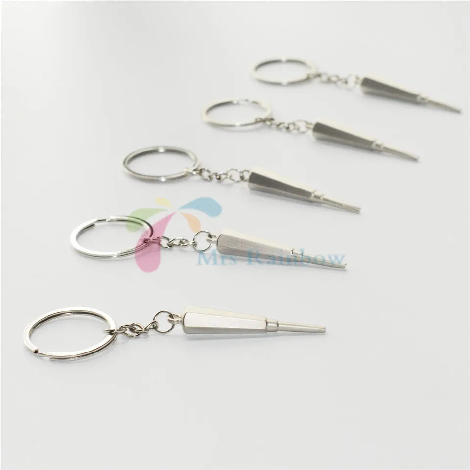 

New 5Pcs Dentist Lab Mini Key Chain Personalized Decorative Root Elevator