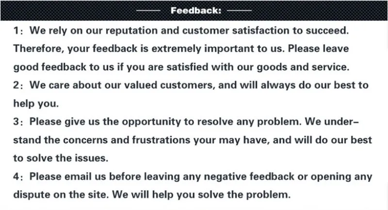feedback