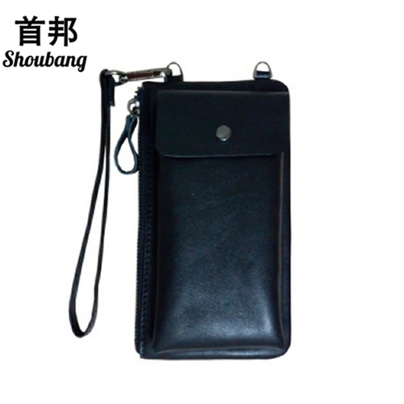 

BiPtyDam Brand Women Genuine Cow Leather Crossbody Phone Bags Ladies Zipper Wallets Business Card Cash Holder Clutch Purse