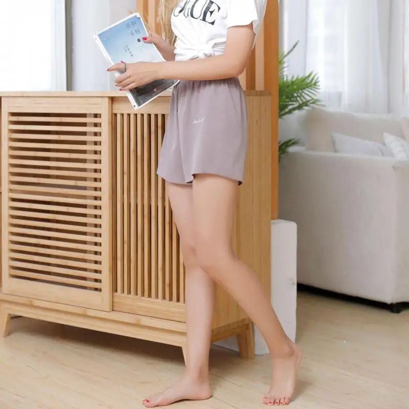 

Women Sleep Shorts Sexy Silk Sleeping Satin Sleepwear Bottoms Pajama Shorts Pajamas Safety pants Leisure Beach