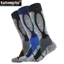 Tutuptu 3 пары профессиональных лыжных носков носки для спорта на открытом воздухе футбольные спортивные носки мужские теплые зимние носки Chaussette лыжные